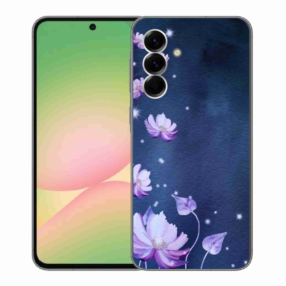 Gelový kryt mmCase na Samsung Galaxy A56 5G - padající květy