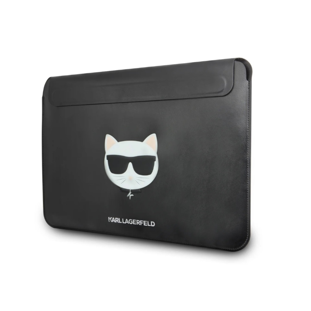 Karl Lagerfeld Saffiano Ikonik Computer Sleeve obal pro Macbook 16 - černý