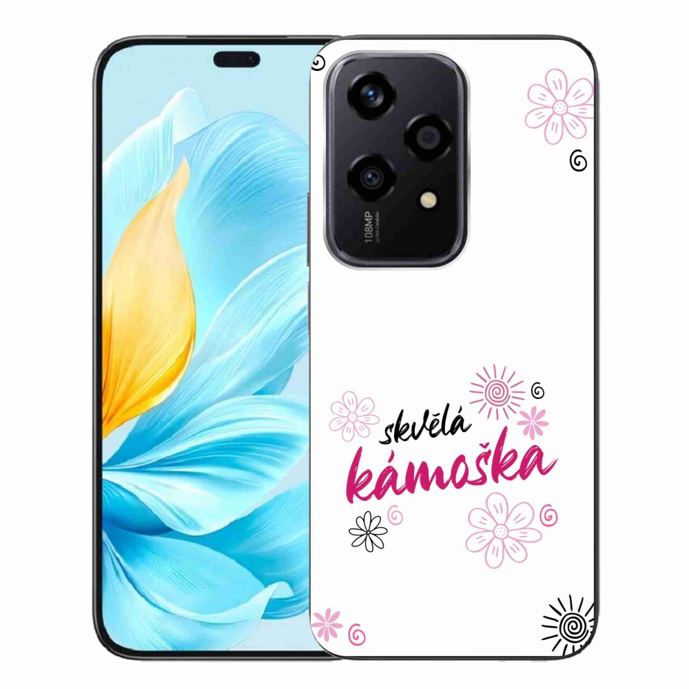 Gelový kryt mmCase na Honor 200 Lite 5G - skvělá kámoška bílé pozadí