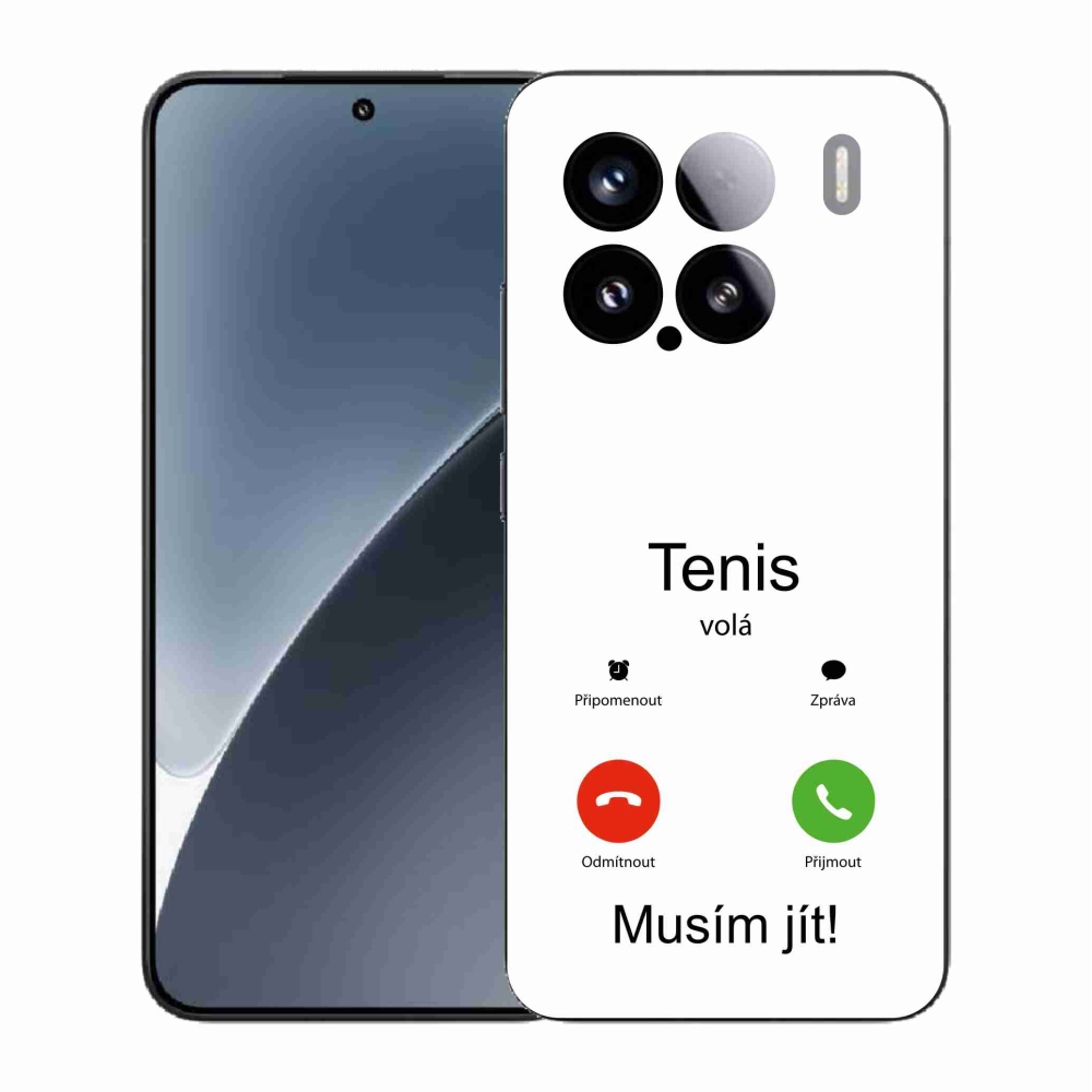 Gelový kryt mmCase na Xiaomi 15 - tenis volá bílé pozadí