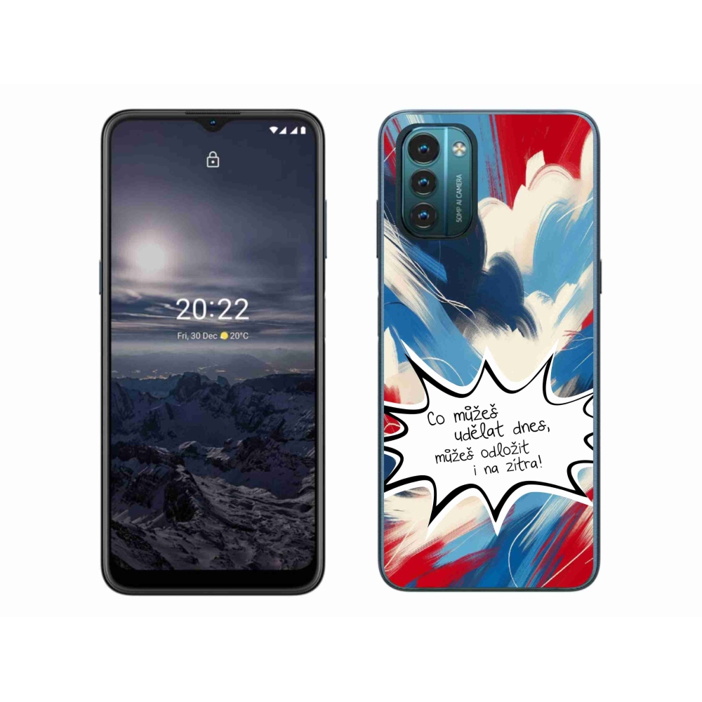 Gelový kryt mmCase na Nokia G11/G21 - vtipný text 9 bílé pozadí