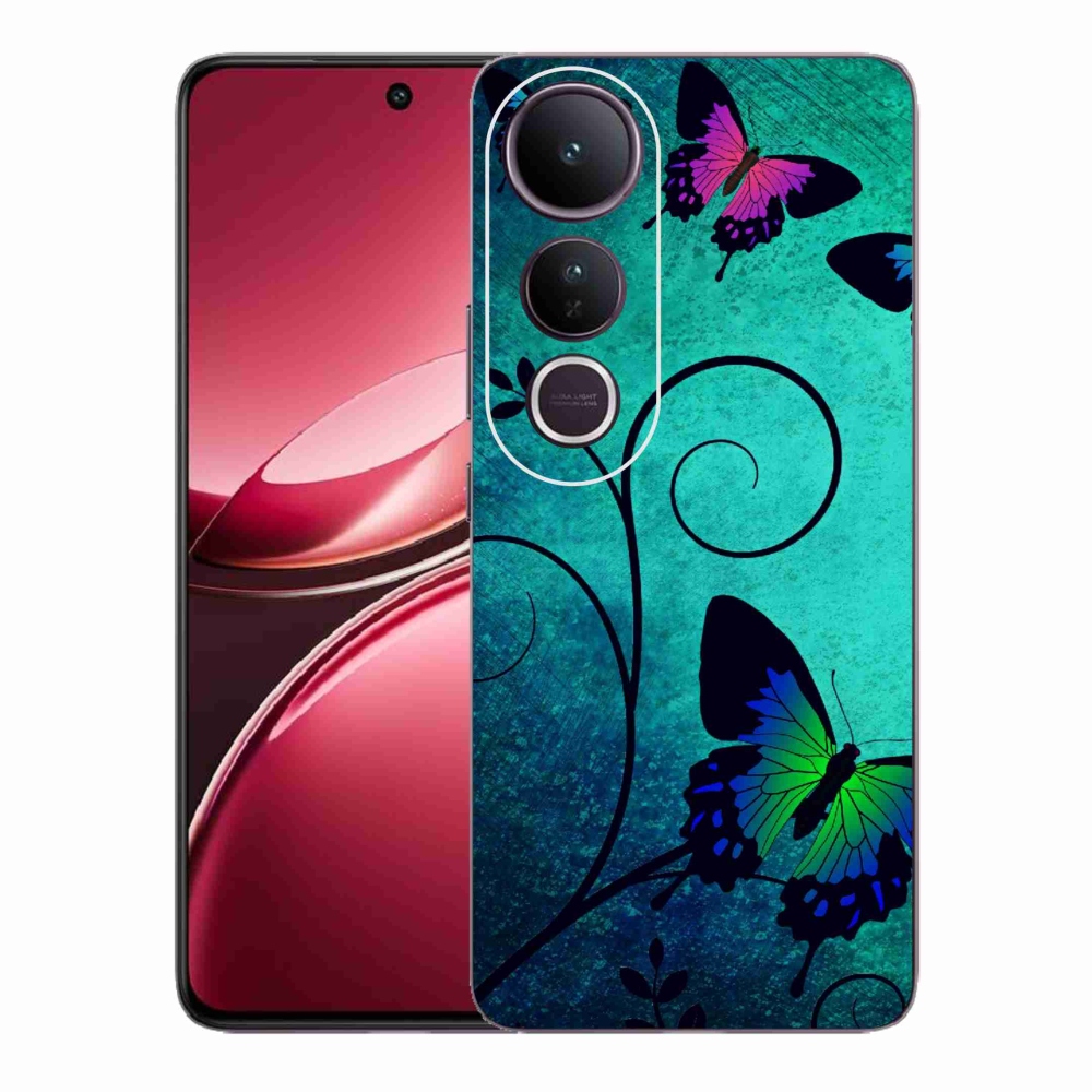 Gelový kryt mmCase na Vivo V50 Lite 4G/5G - barevní motýli