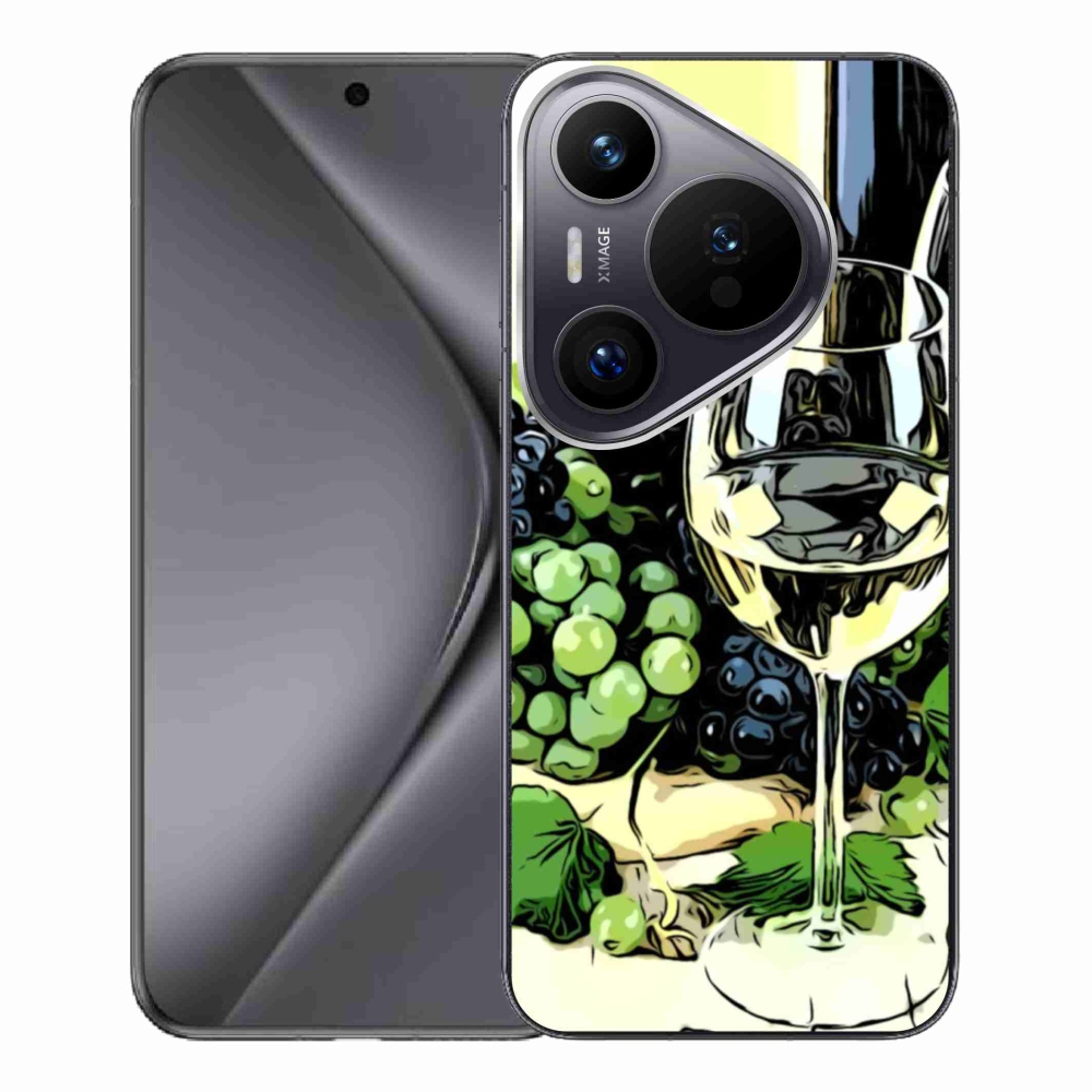 Gelový kryt mmCase na Huawei Pura 70 Pro - sklenka vína