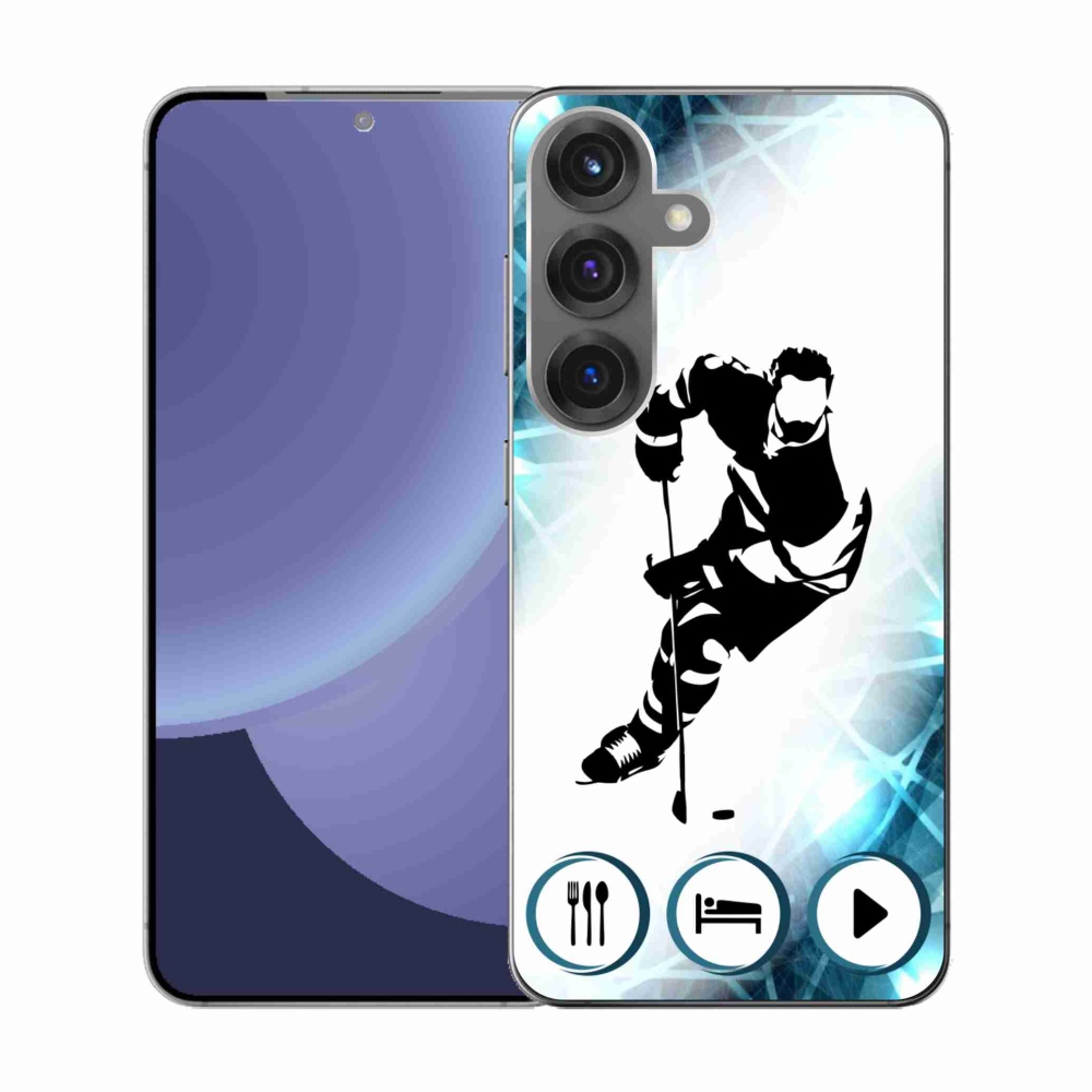 Gelový kryt mmCase na Samsung Galaxy S25 - hokej 1