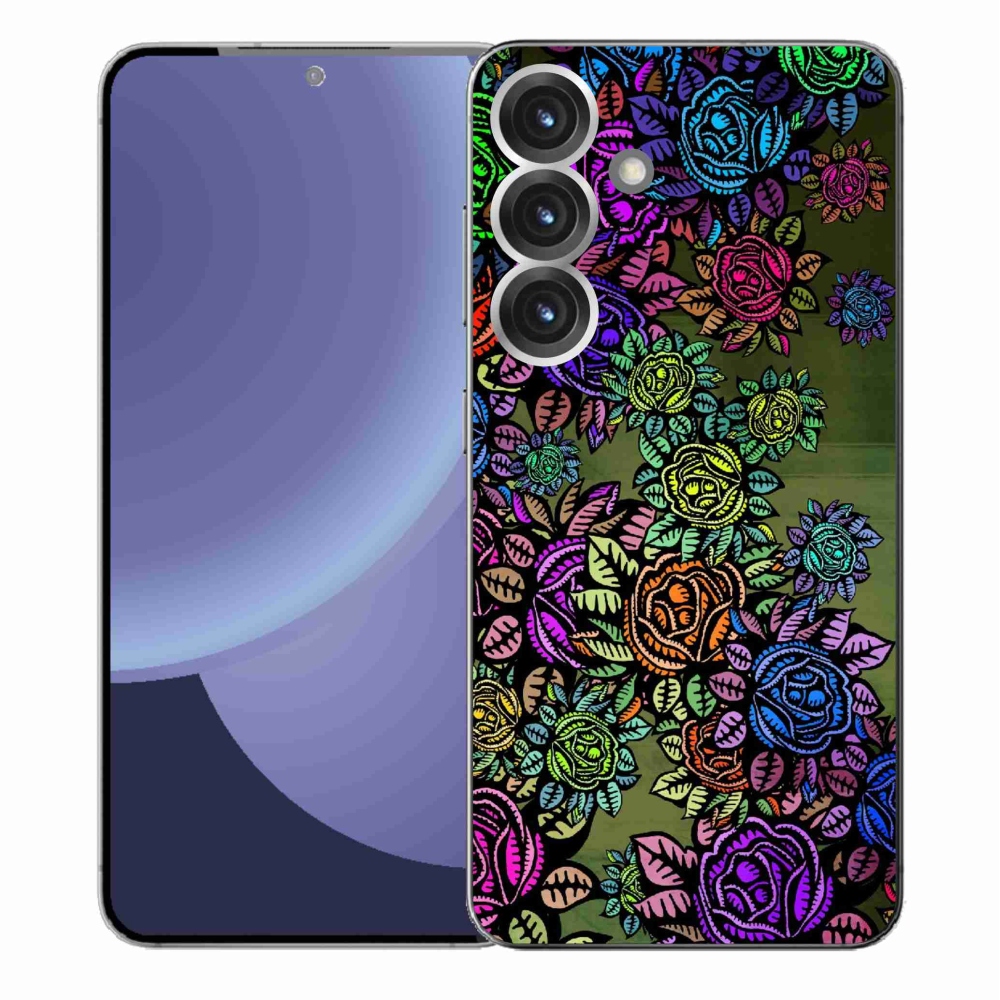Gelový kryt mmCase na Samsung Galaxy S25+ - květiny 6