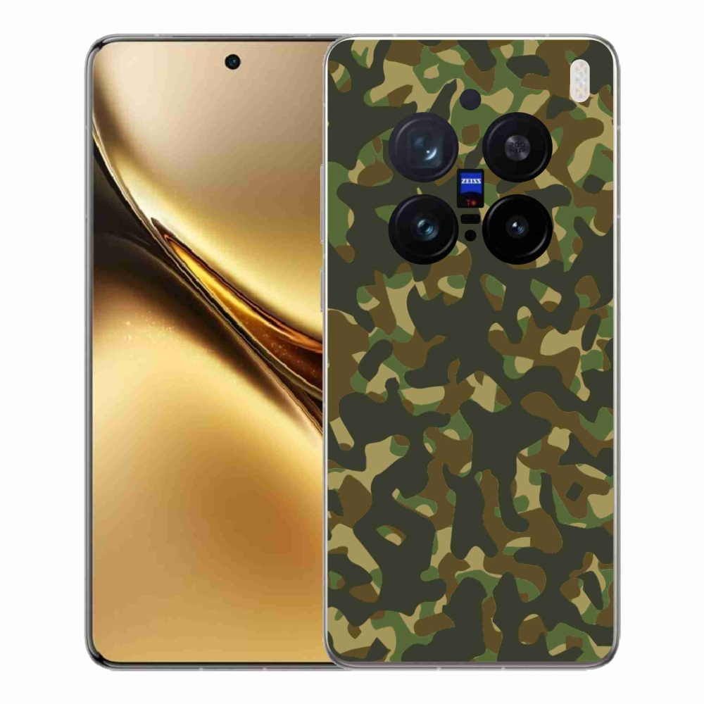 Gelový kryt mmCase na Vivo X200 Pro 5G - maskáčový vzor 1
