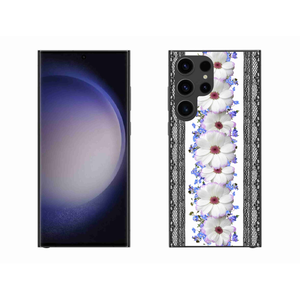 Gelový kryt mmCase na Samsung Galaxy S23 Ultra 5G - květiny 8