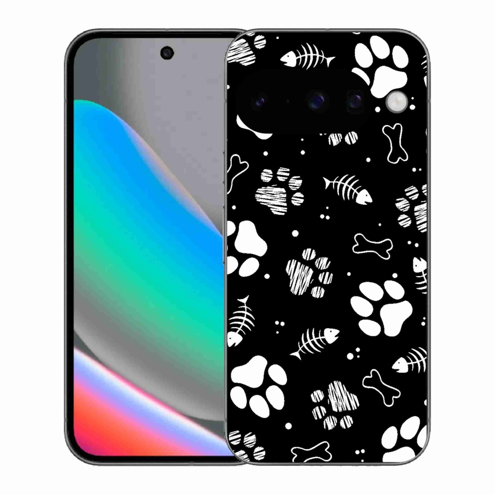 Gelový kryt mmCase na Google Pixel 10 - psí tlapky