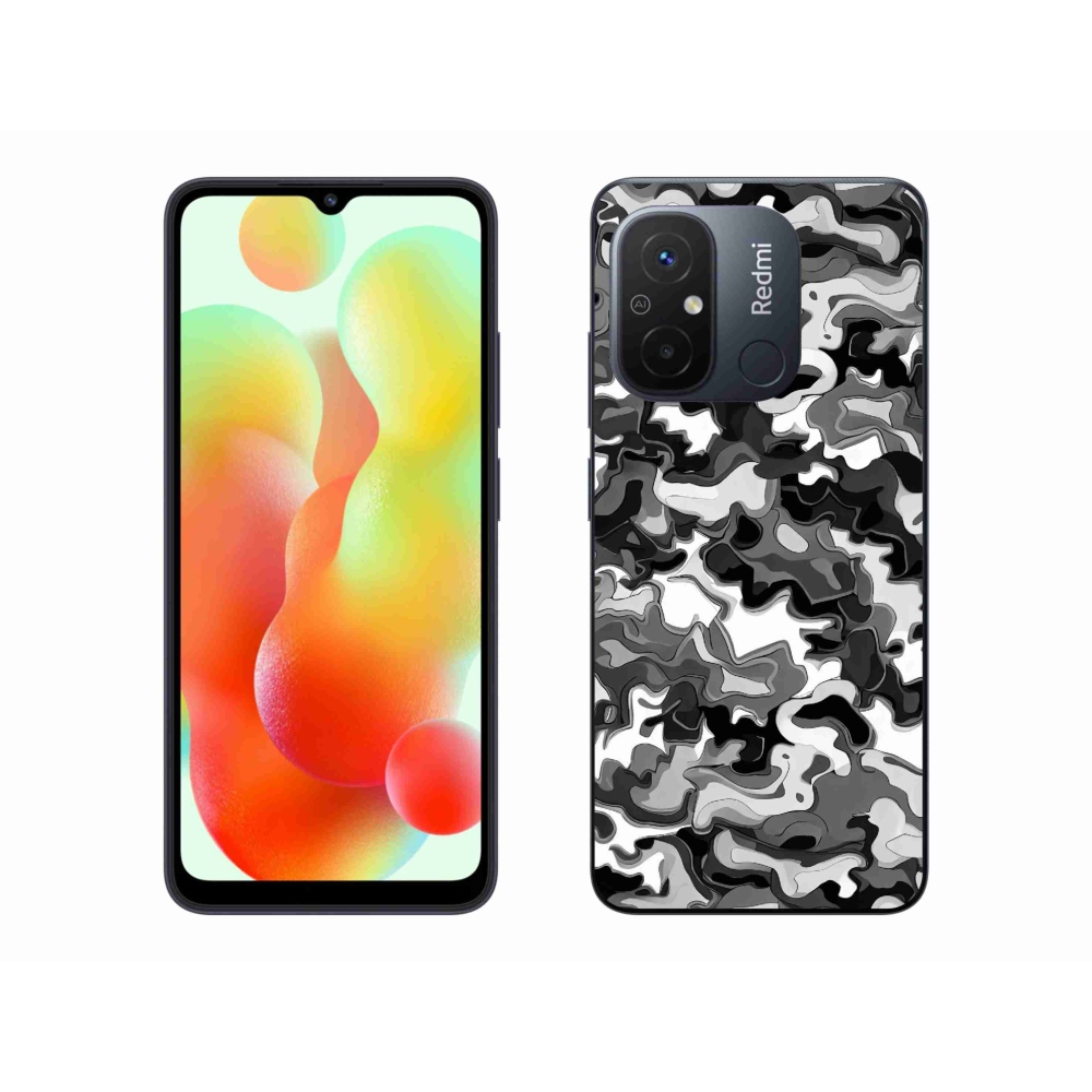 Gelový kryt mmCase na Xiaomi Redmi 12C - maskáčový vzor 3