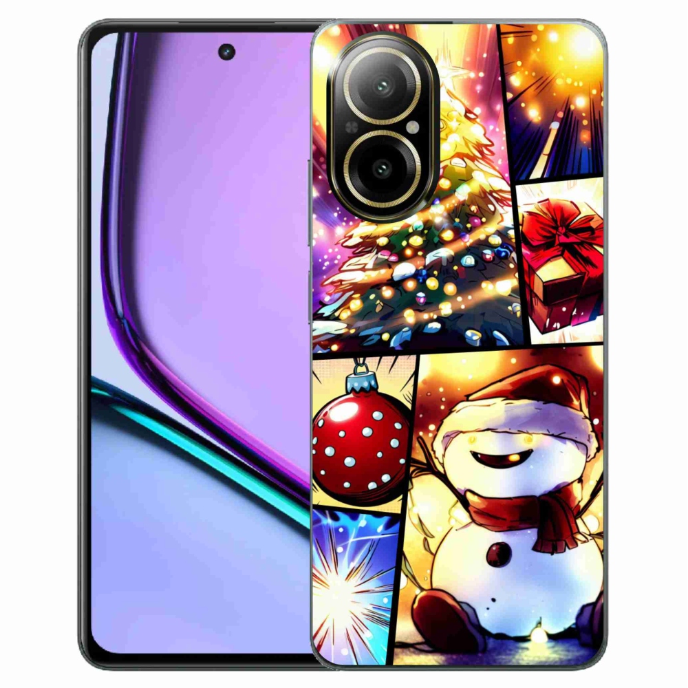 Gelový kryt mmCase na Realme C67 - vánoční motivy 1