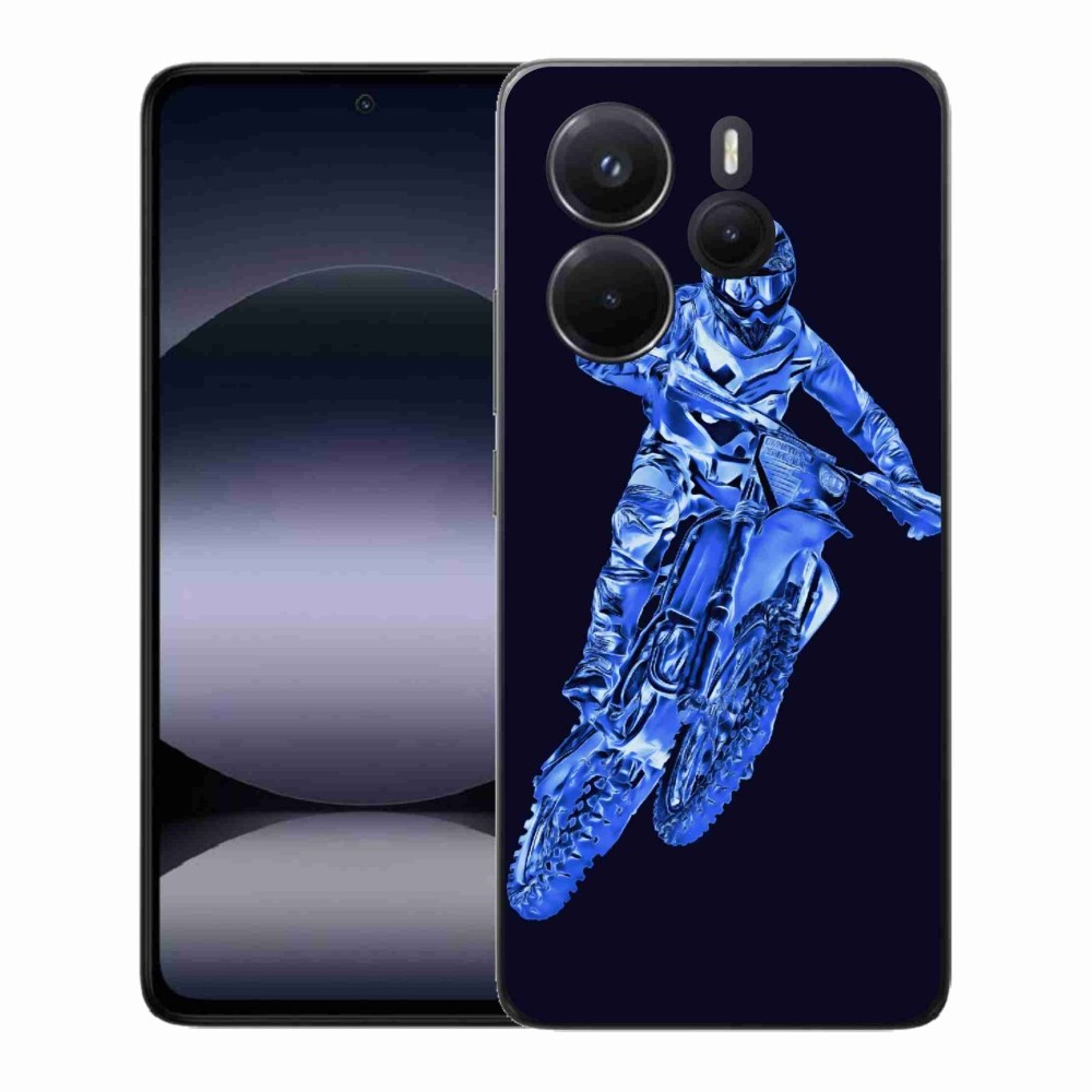 Gelový kryt mmCase na Xiaomi Redmi Note 14 - motocross 1
