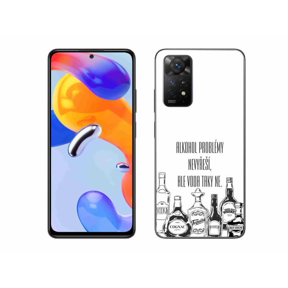 Gelový kryt mmCase na Xiaomi Redmi Note 11 Pro 4G/5G - vtipný text bílé pozadí