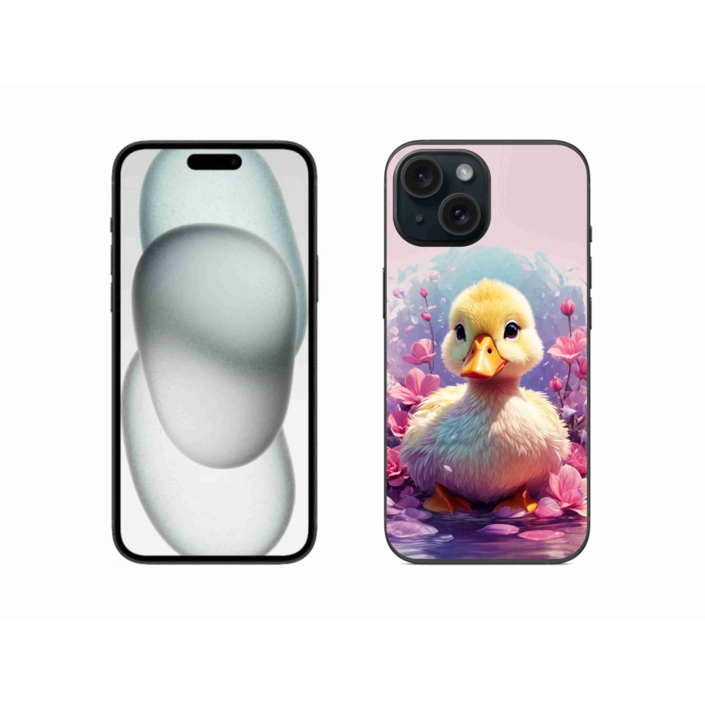Gelový kryt mmCase na iPhone 15 - kachnička
