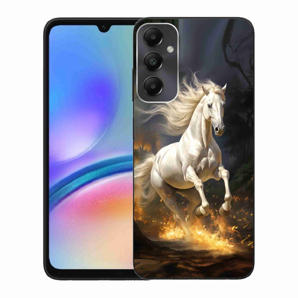 Gelový kryt mmCase na Samsung Galaxy A05s - bílý kůň 2