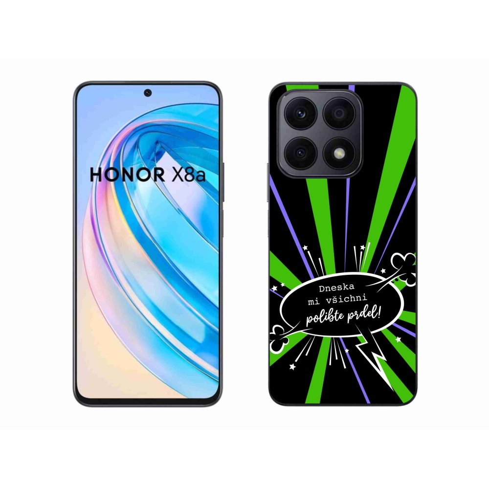 Gelový kryt mmCase na Honor X8a - vtipný text 15 černé pozadí