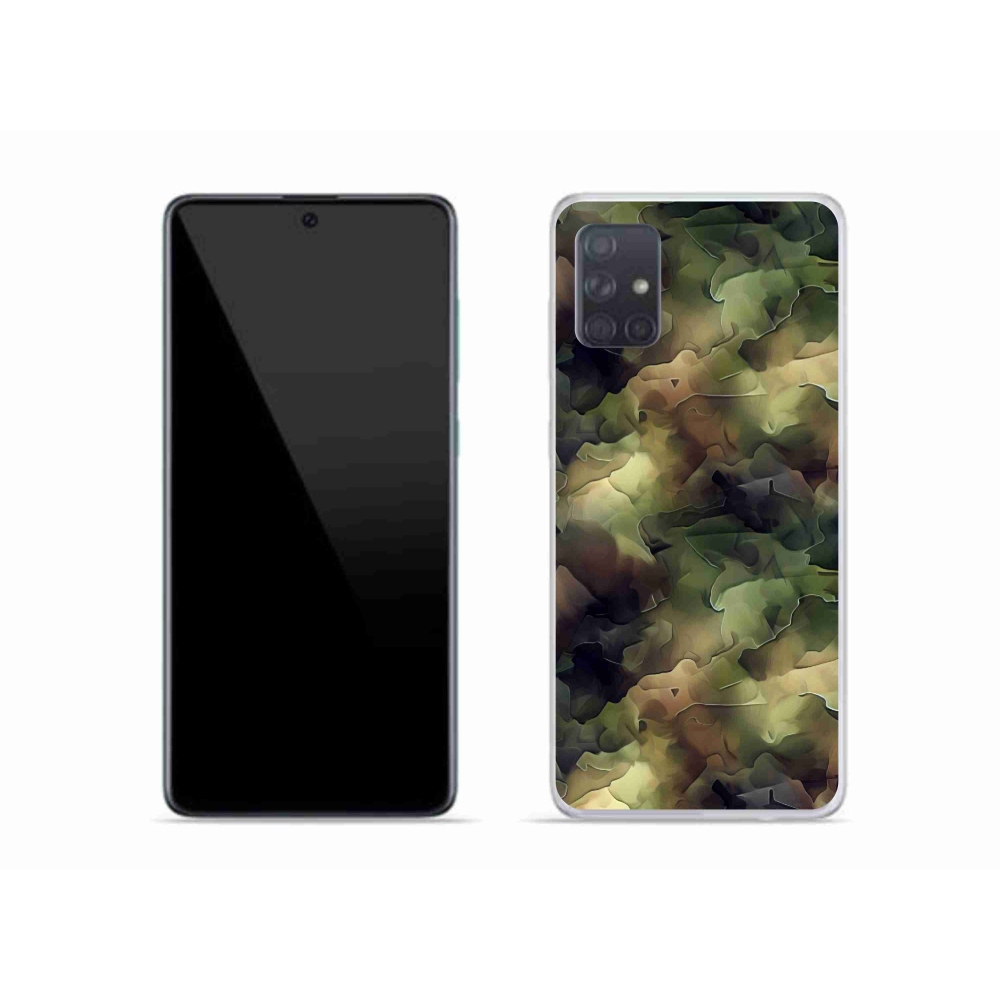 Gelový kryt mmCase na Samsung Galaxy A51 - maskáčový vzor 10