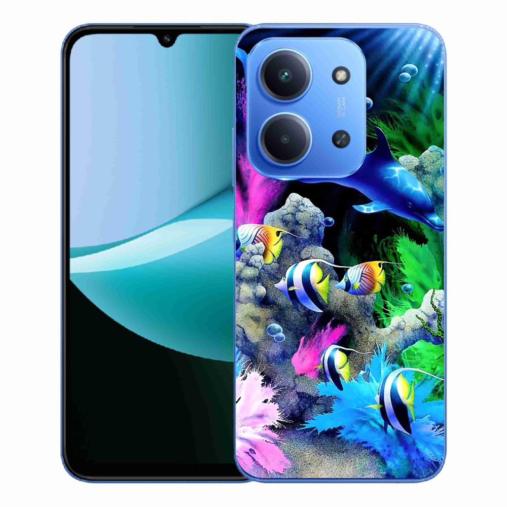 Gelový kryt mmCase na Xiaomi Redmi 15C 4G/5G (173mm) - mořský svět