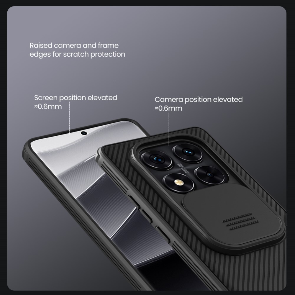 NLK gelový obal s ochranou fotoaparátu na Xiaomi Redmi Note 14 Pro 5G/Poco X7 5G - černý