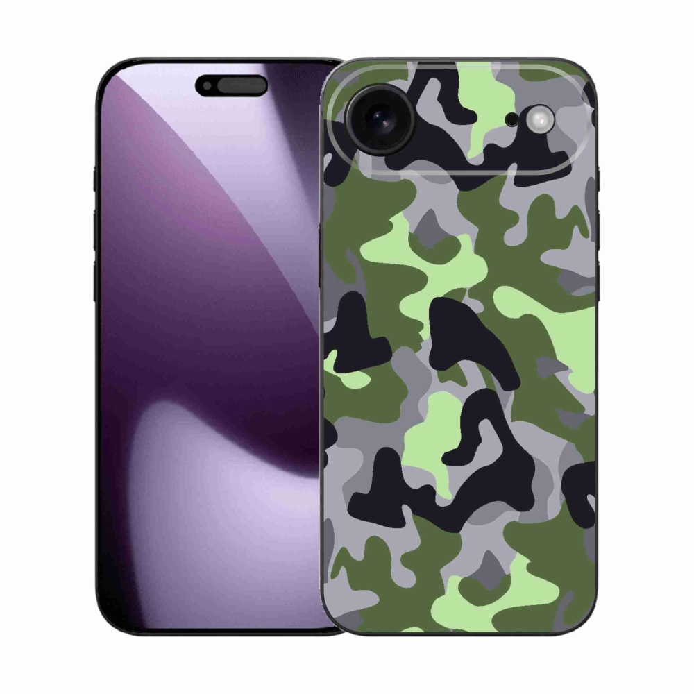 Gelový kryt mmCase na iPhone 17 Air - maskáčový vzor 7