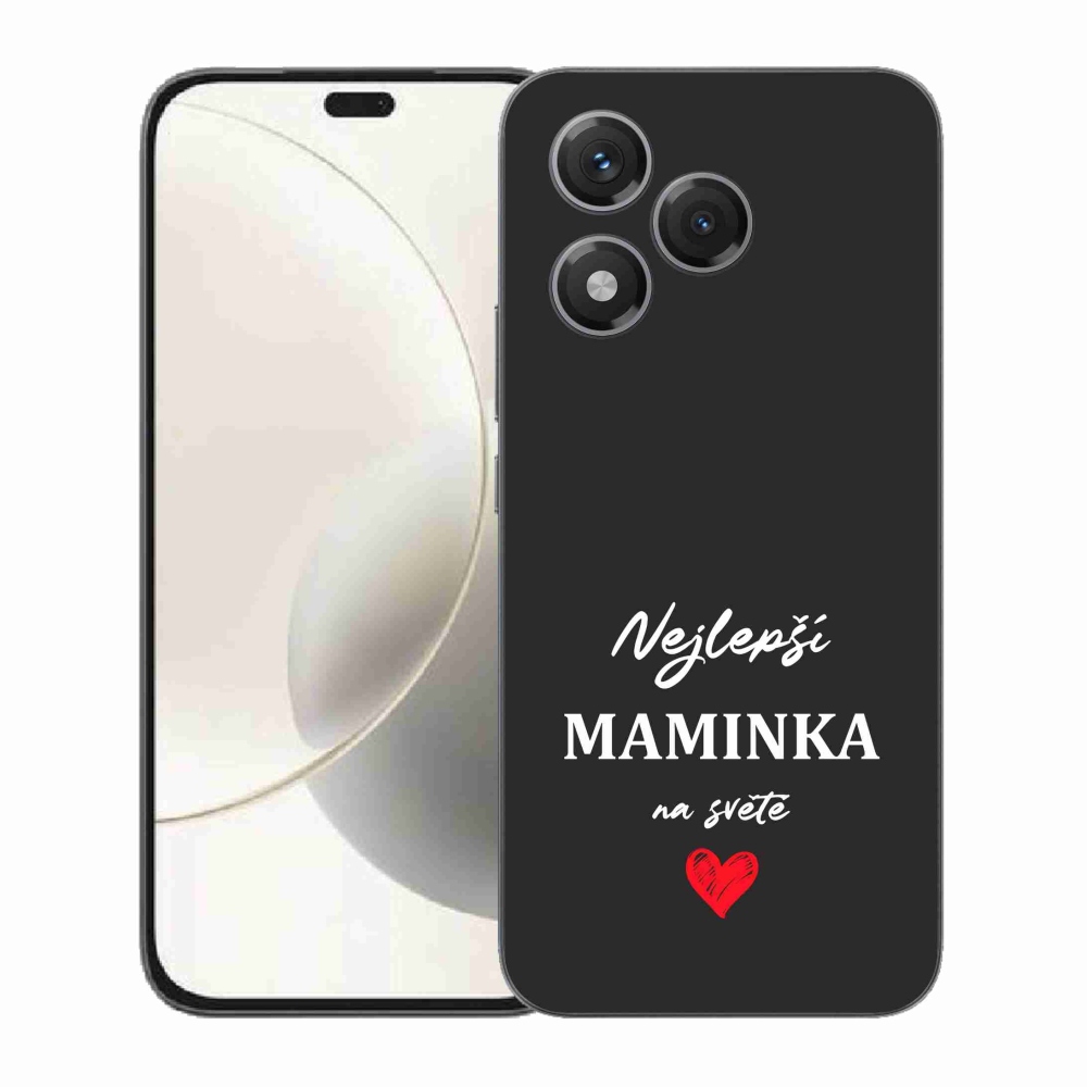Gelový kryt mmCase na Honor 400 Lite - nejlepší maminka 1 černé pozadí