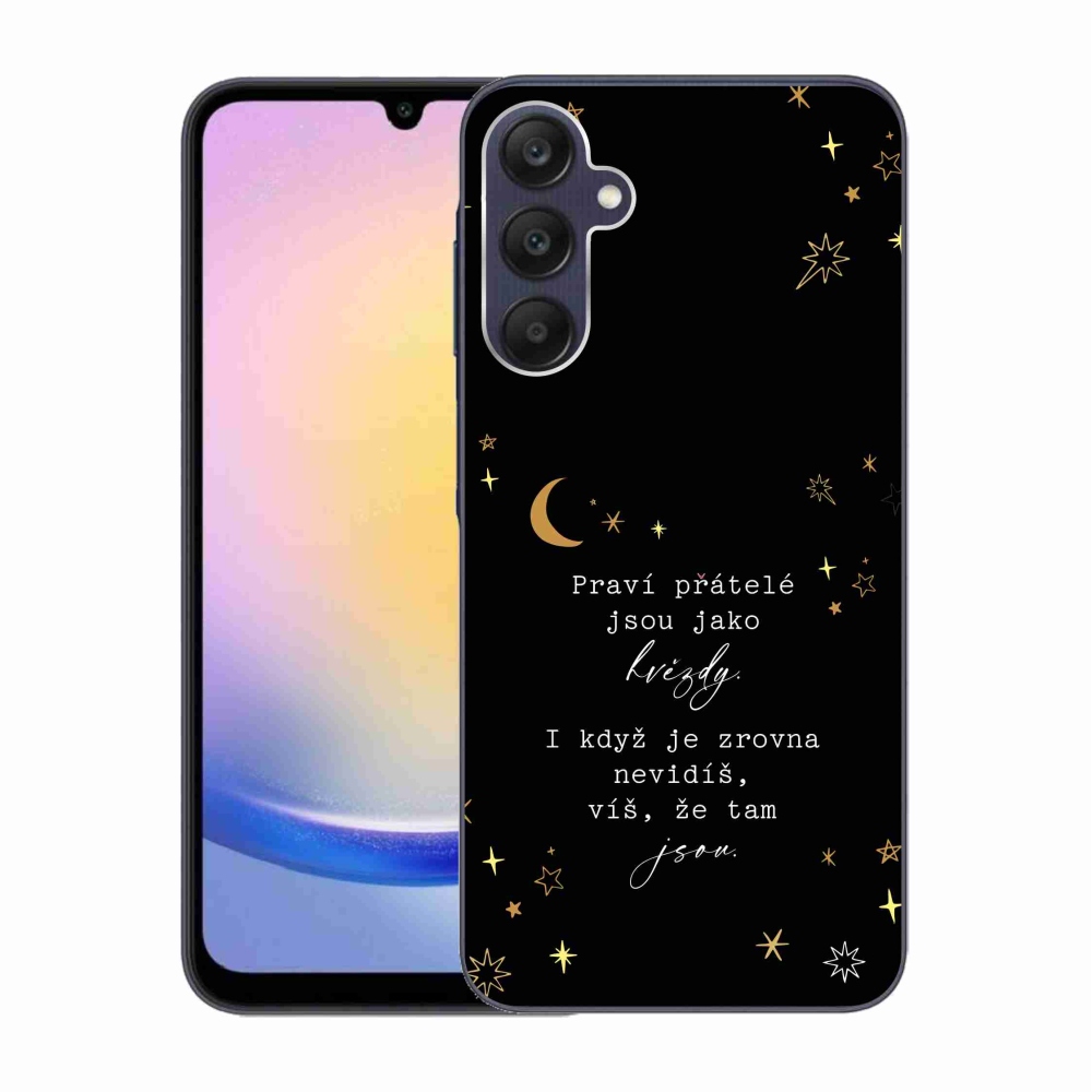 Gelový kryt mmCase na Samsung Galaxy A25 5G - citát 6 černé pozadí