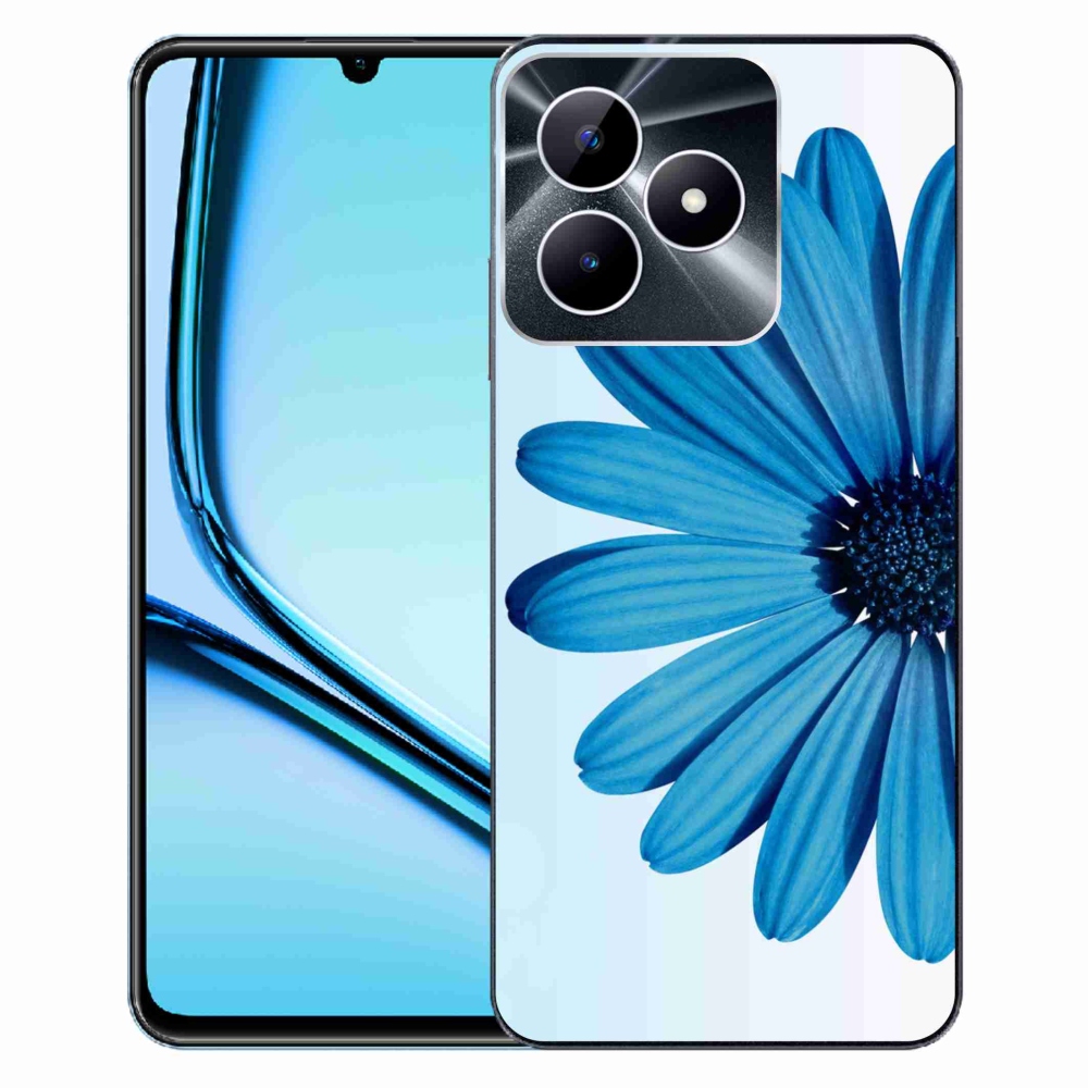 Gelový obal mmCase na Realme Note 50 - modrá kopretina