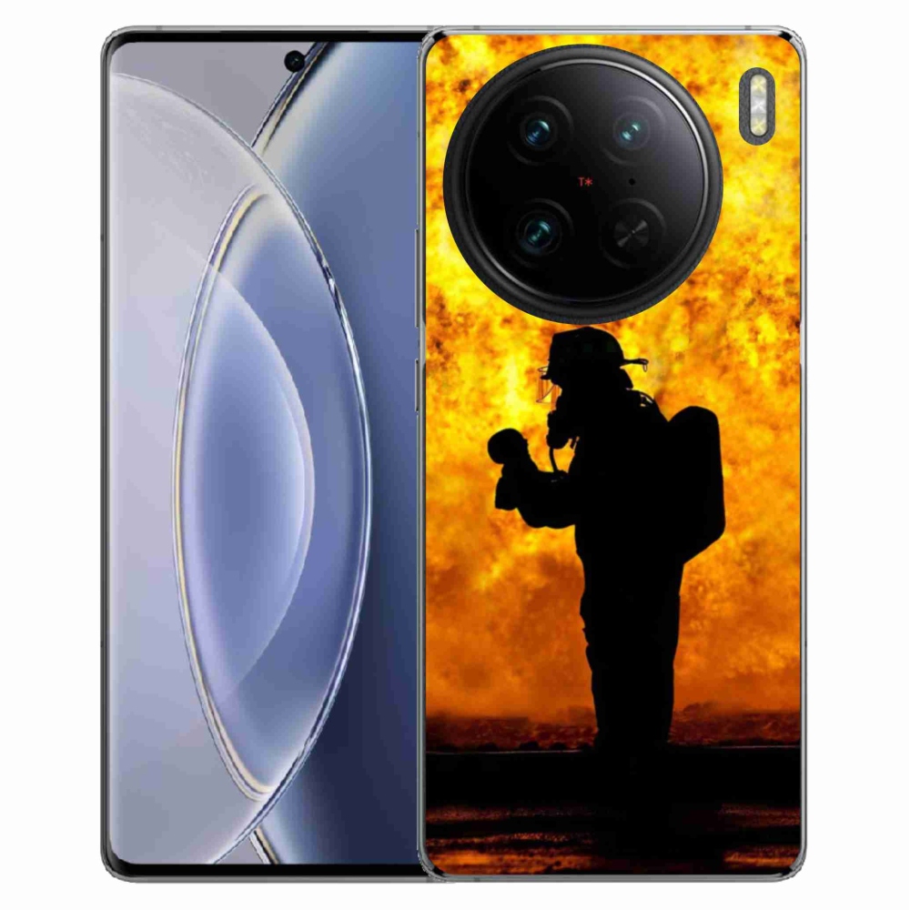 Gelový kryt mmCase na Vivo X90 Pro - hasič