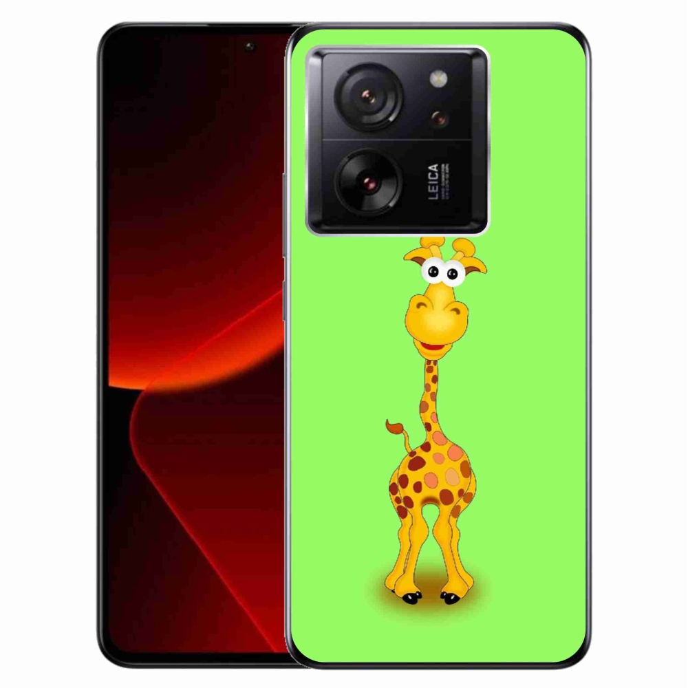 Gelový kryt mmCase na Xiaomi 13T/13T Pro - kreslená žirafa