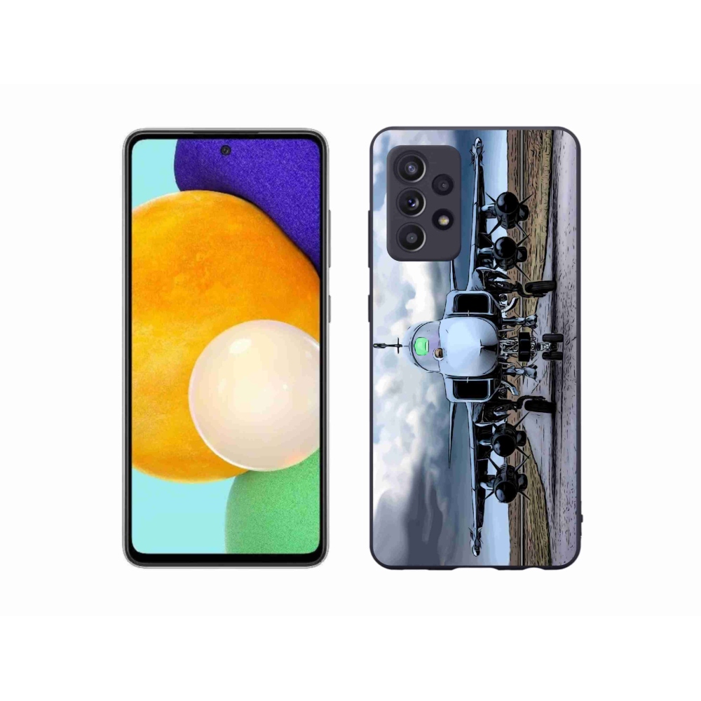 Gelový kryt mmCase na Samsung Galaxy A52/A52 5G - vojenské letadlo