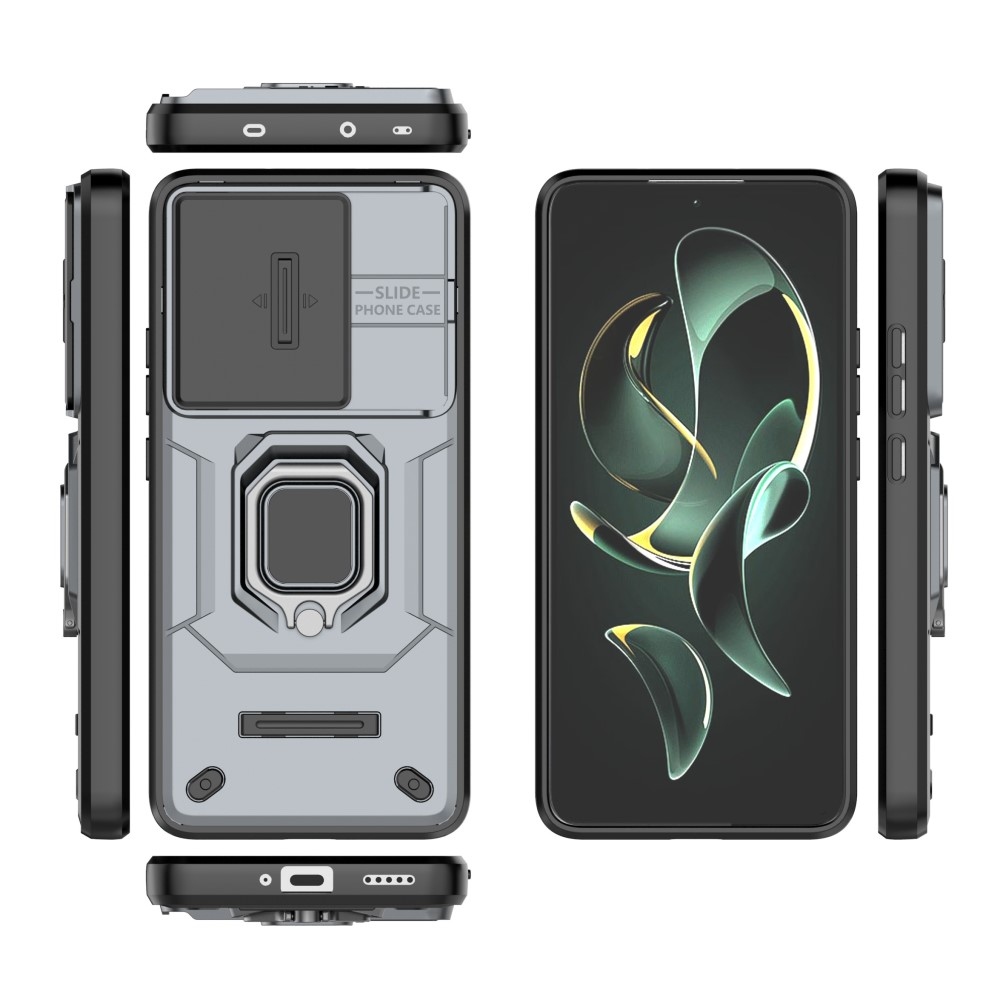 Lens odolný hybridní kryt na Xiaomi 13T/13T Pro - šedý
