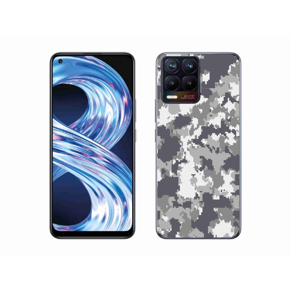 Gelový kryt mmCase na Realme 8 Pro - maskáčový vzor 2