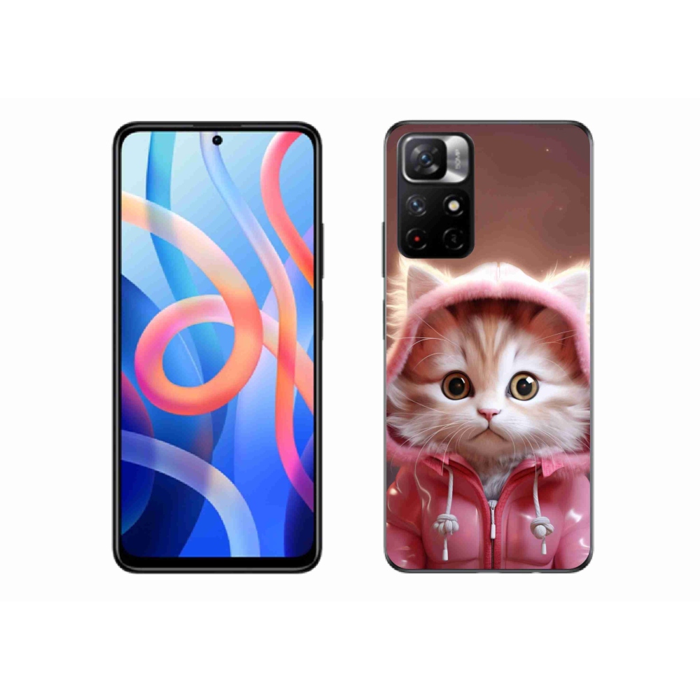 Gelový kryt mmCase na Xiaomi Redmi Note 11S 5G - roztomilé kotě 3