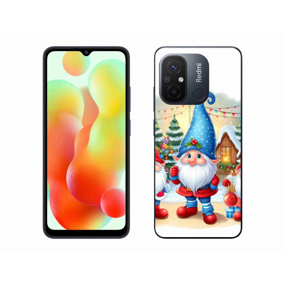 Gelový kryt mmCase na Xiaomi Redmi 12C - vánoční skřítci