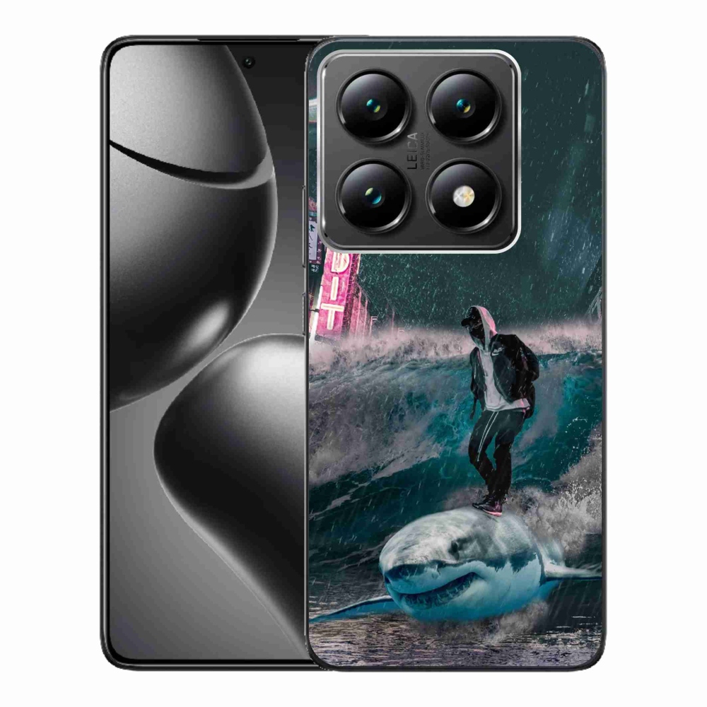 Gelový kryt mmCase na Xiaomi 14T Pro - žralok