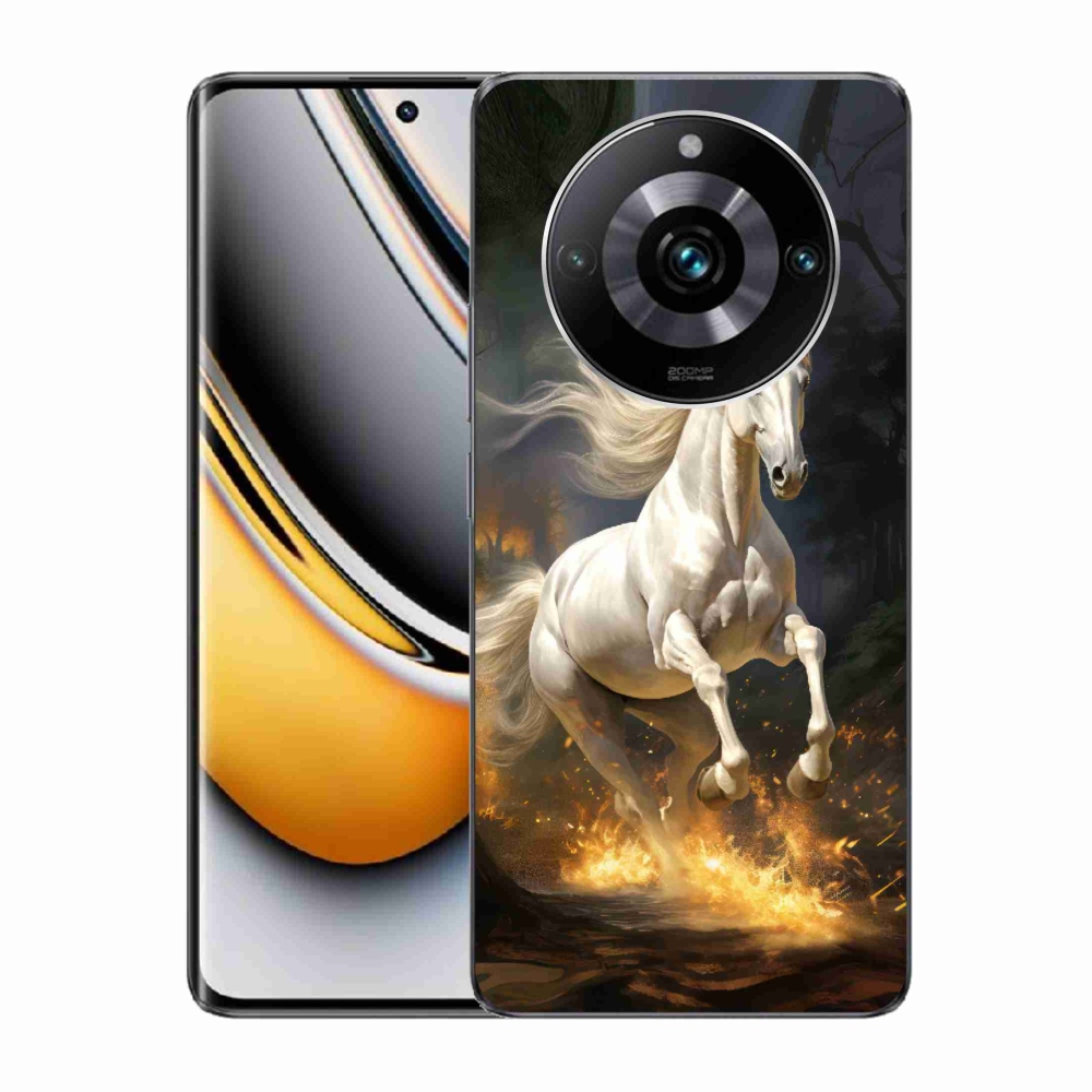 Gelový kryt mmCase na Realme 11 Pro/11 Pro+ - bílý kůň 2