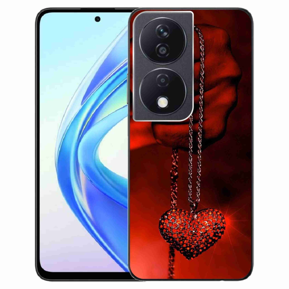 Gelový kryt mmCase na Honor X7b/Honor 90 Smart - náhrdelník