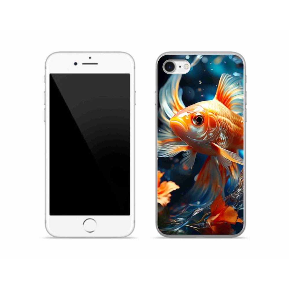 Gelový kryt mmCase na iPhone SE (2022) - rybka
