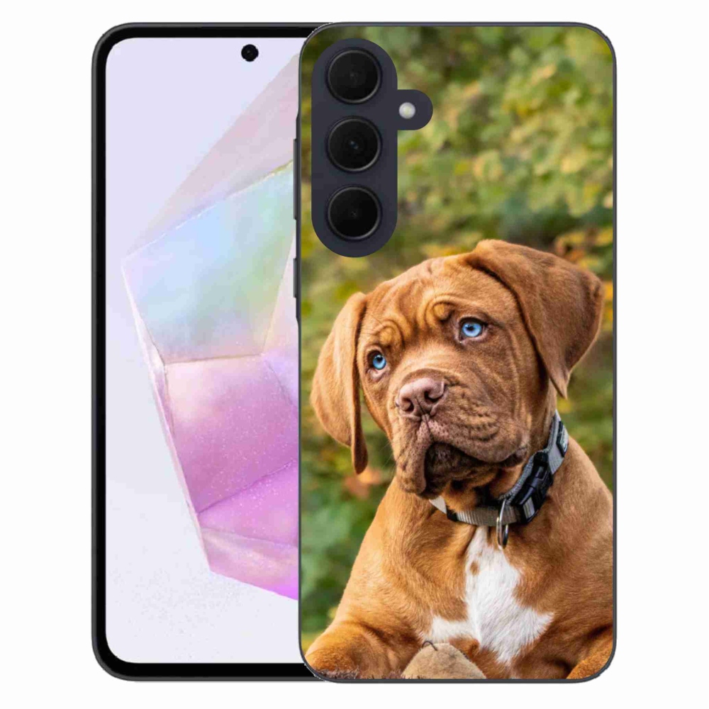 Gelový kryt mmCase na Samsung Galaxy A35 5G - štěně 