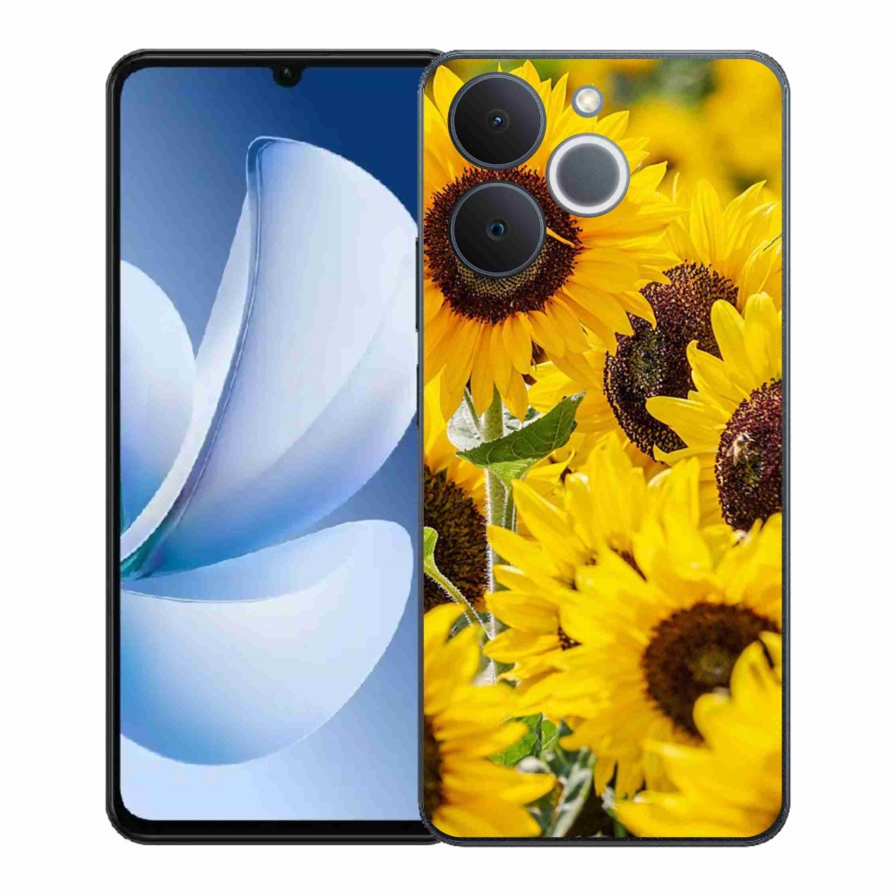 Gelový kryt mmCase na Realme Note 70T - slunečnice