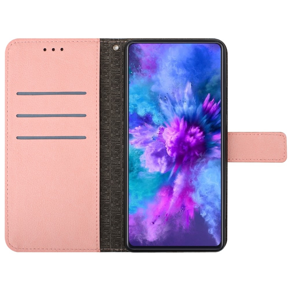 Texture knížkové pouzdro na mobil Realme C67 - růžové