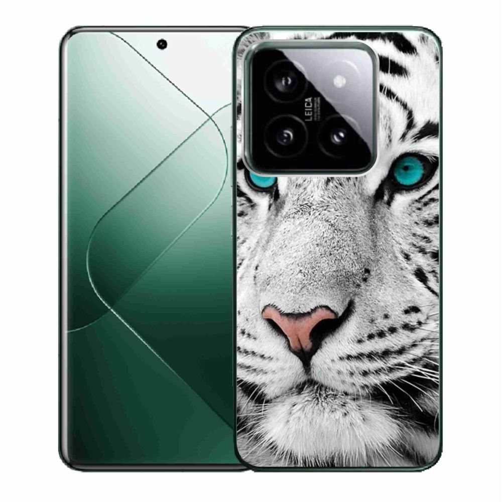 Gelový kryt mmCase na Xiaomi 14 - bílý tygr