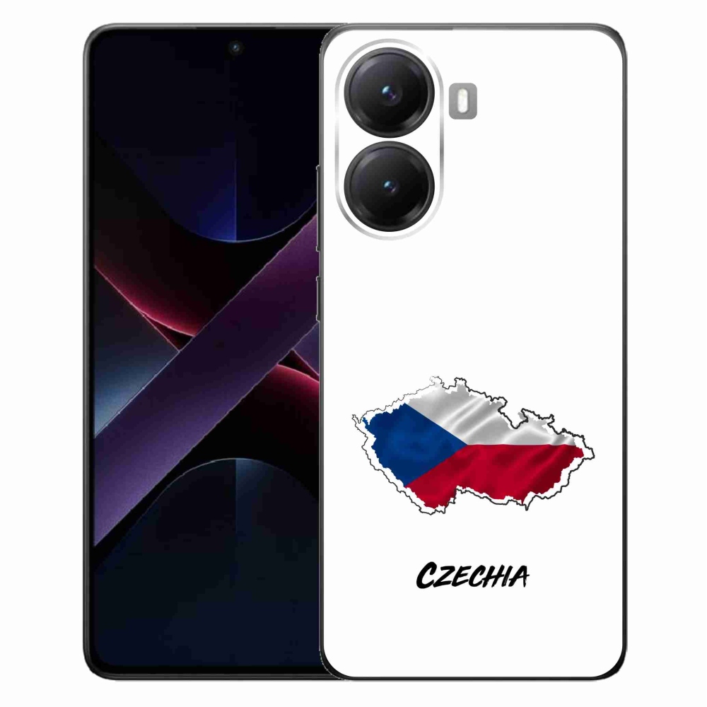 Gelový kryt mmCase na Xiaomi Poco X7 Pro 5G - Czechia bílé pozadí