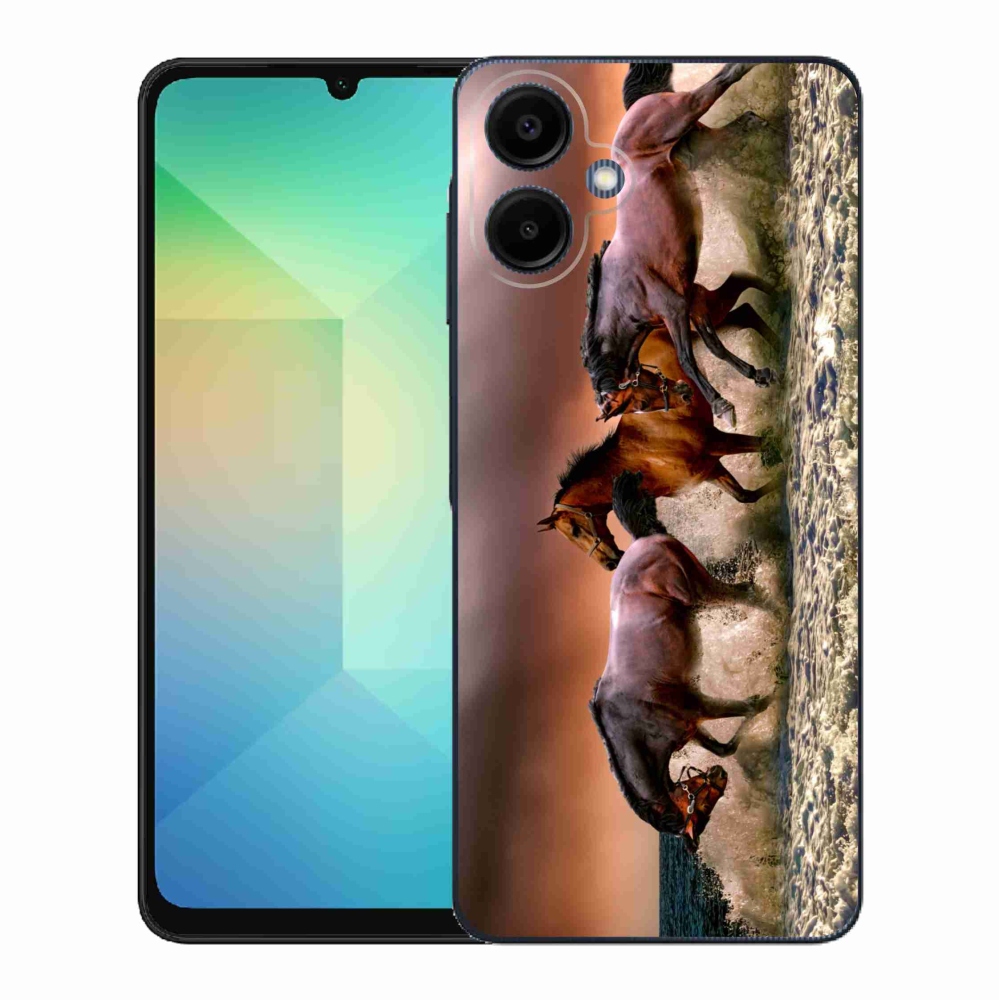 Gelový kryt mmCase na Samsung Galaxy A06 4G - koně 1