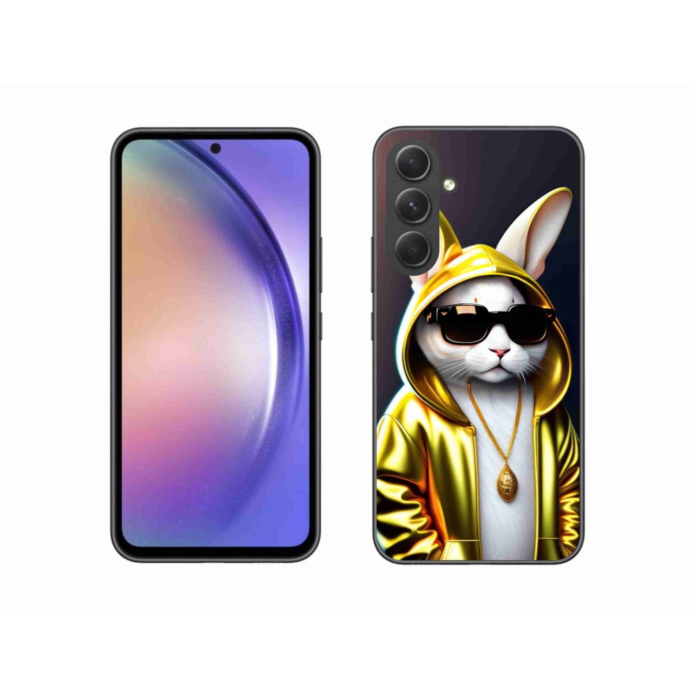 Gelový kryt mmCase na Samsung Galaxy A54 5G - kočka boss