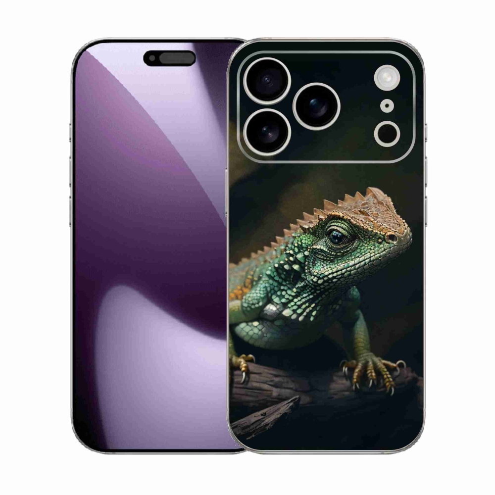 Gelový kryt mmCase na iPhone 17 Pro - ještěr