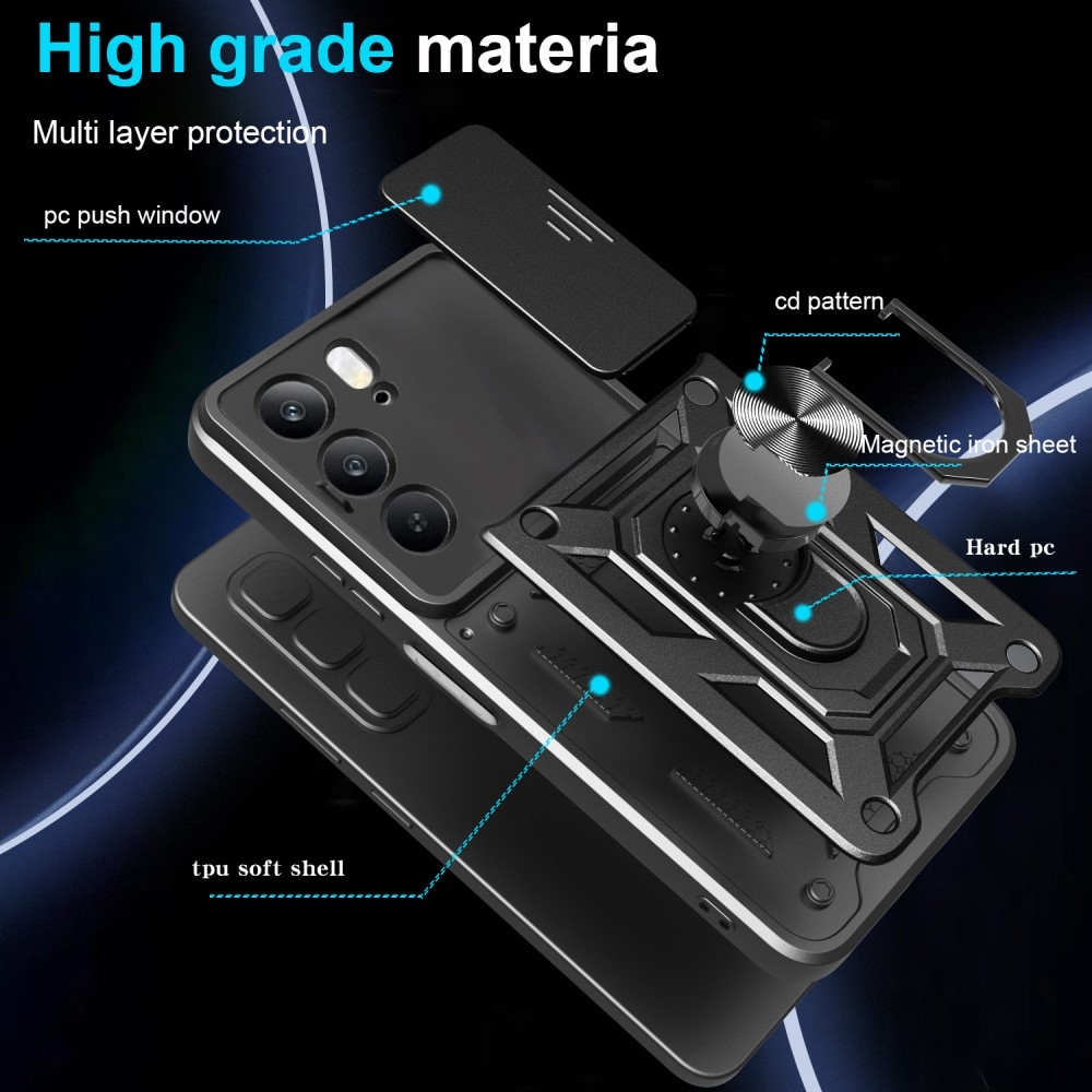 Slide odolný kryt na Realme 14x 5G/Realme C75 - černý
