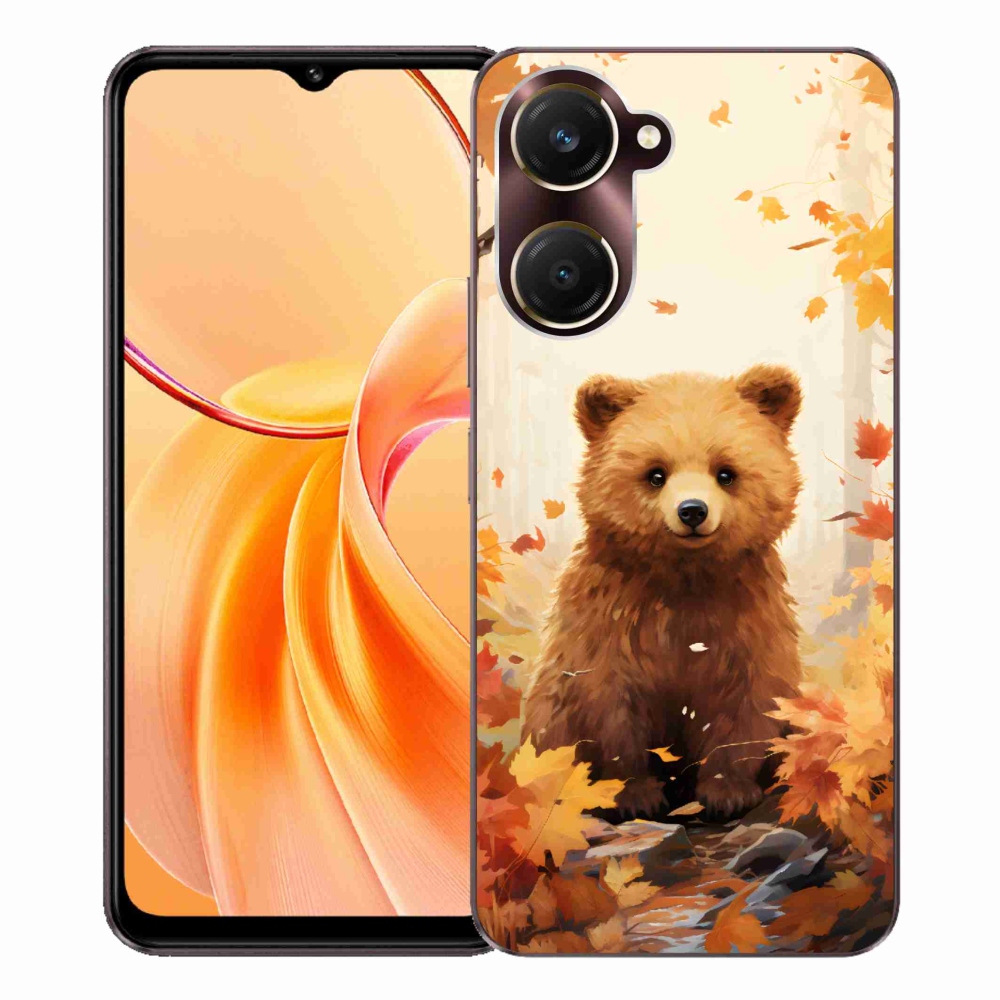 Gelový kryt mmCase na Vivo Y28s 5G - medvěd v lese