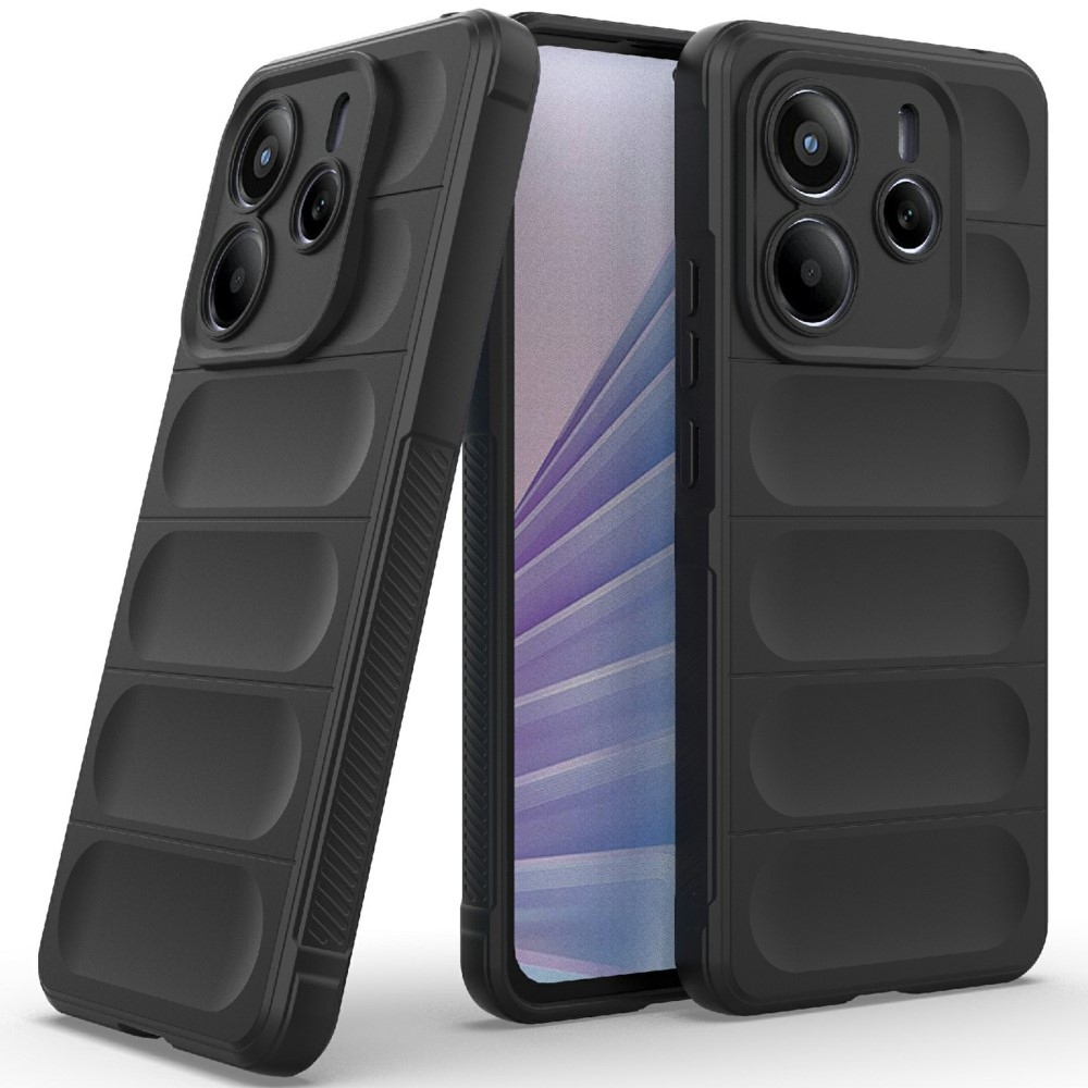 Rugg odolný gelový obal na Xiaomi Redmi Note 14 5G - černý