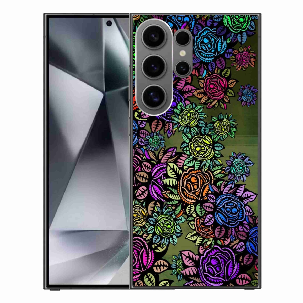 Gelový kryt mmCase na Samsung Galaxy S24 Ultra - květiny 6