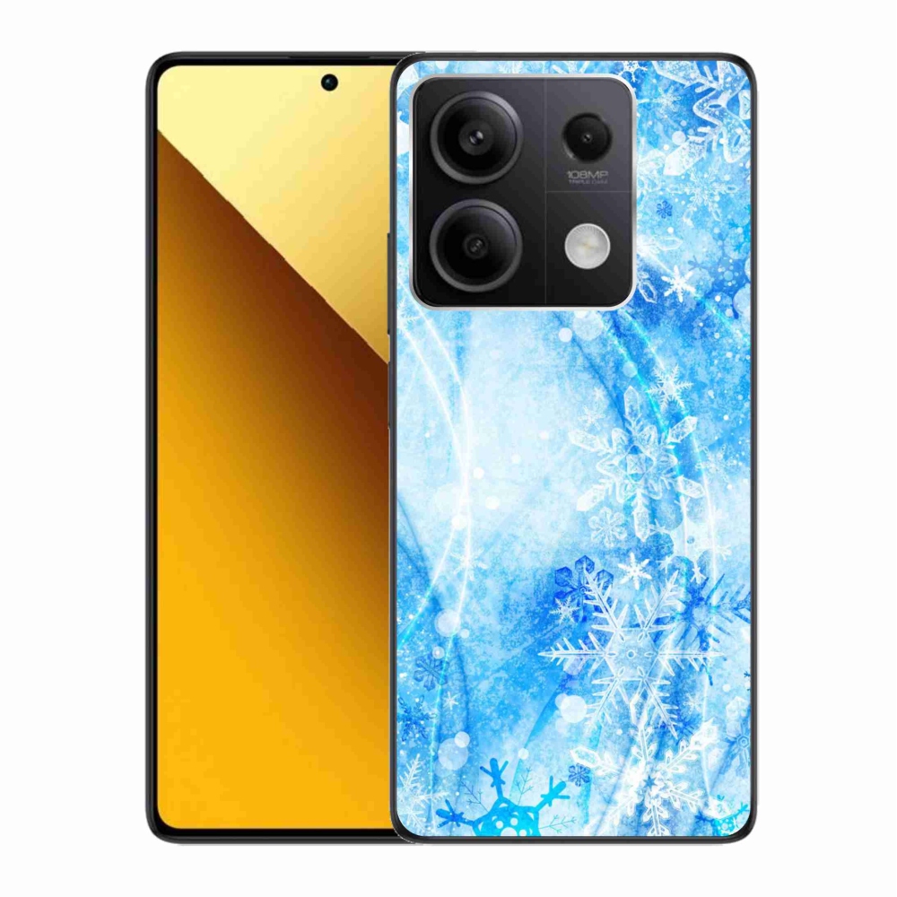 Gelový kryt mmCase na Xiaomi Redmi Note 13 5G - sněhové vločky